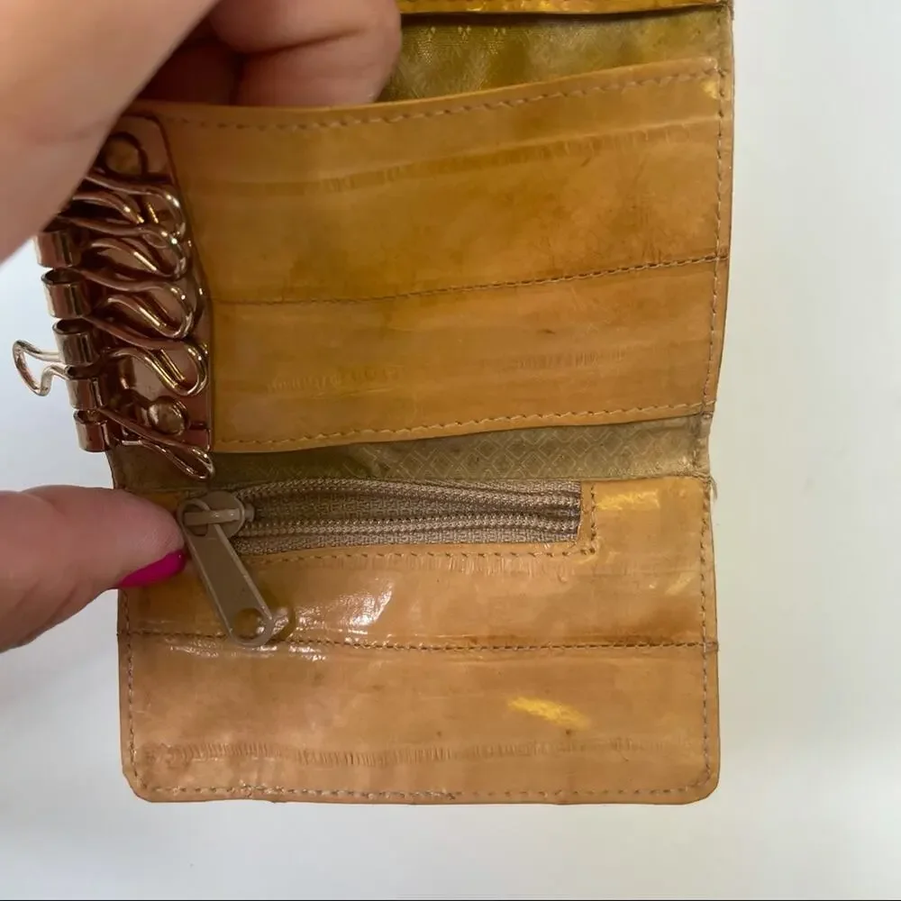 Vintage Eel leather mini wallet